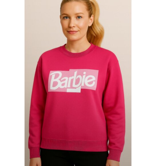 Tops - Hot Pink Barbie Sweatshirt- Size L 💗